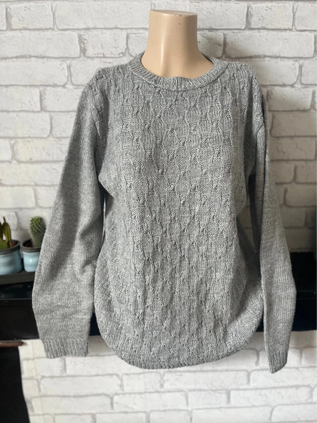 Pull gris torsadé – Taille 42